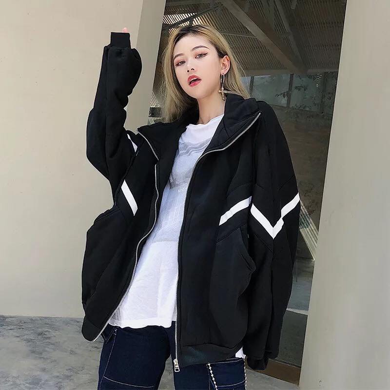 Áo khoác form rộng chất nỉ ấm oversize bigsize 90kg Unisex nam nữ - phuishop