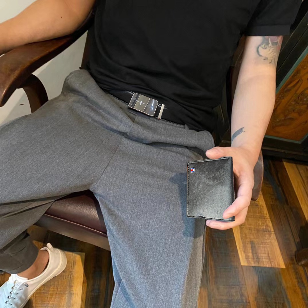 Thắt Lưng Da Kèm Ví 120cm Kiểu Dáng Sang Trọng Cho Nam