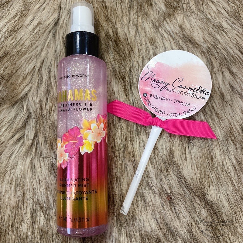 Xịt thơm nước hoa toàn thân nhũ kim tuyến Bath & Body Works DIAMOND SHIMMER MIST 236mL