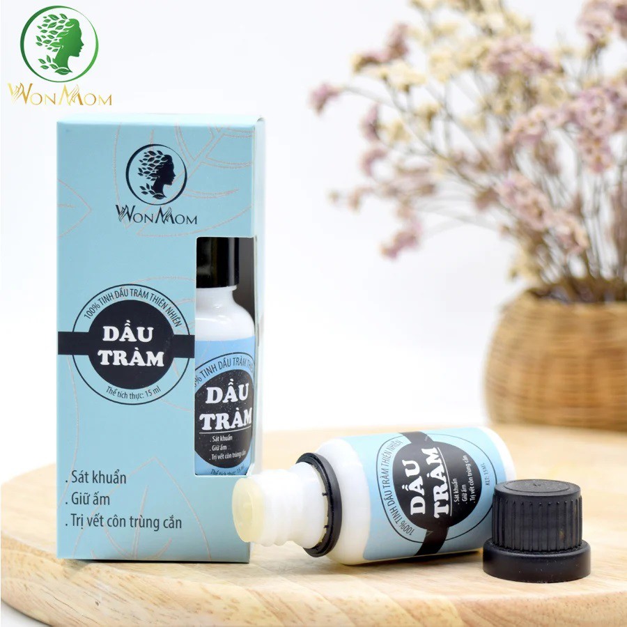 Dầu tràm cho trẻ em Wonmom 100% tinh dầu tràm