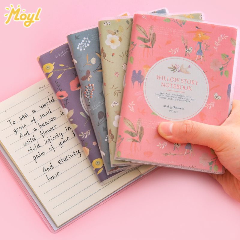 Sổ Tay Khổ A6 Nhỏ In Họa Tiết Hoạt Hình Tiện Dụng