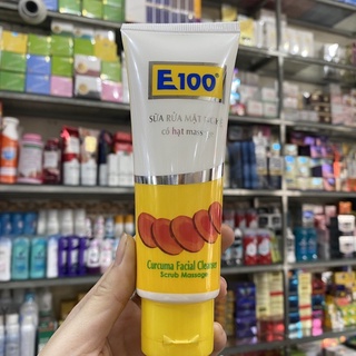 Sữa rửa mặt E100 Nghệ Có hạt massage 100g