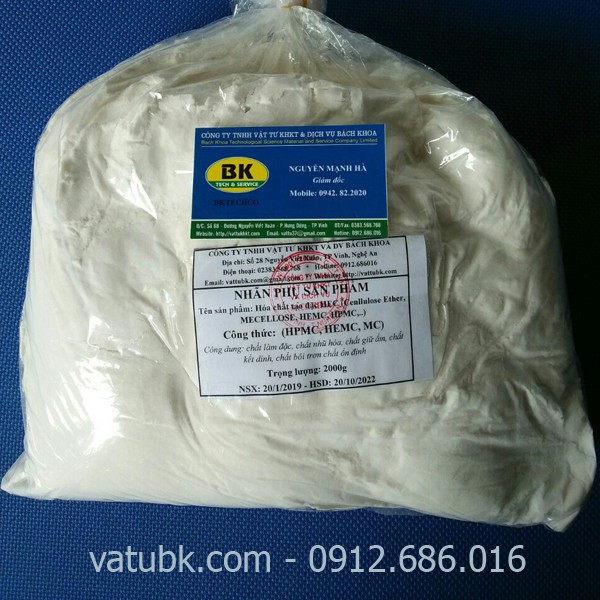 Hóa chất tạo đặc HEC 2000g