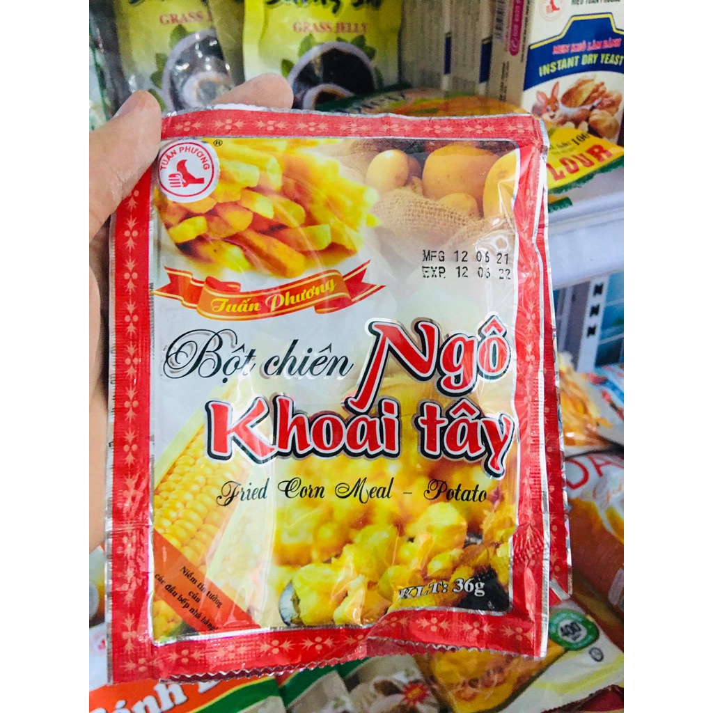 Bột chiên Ngô,Khoai tây hiệu Tuấn Phương 36g