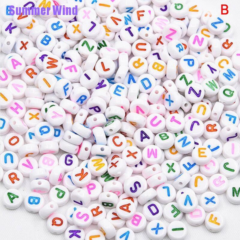 Bộ 100 Hạt Xỏ Lỗ Hình Chữ Cái Xinh Xắn