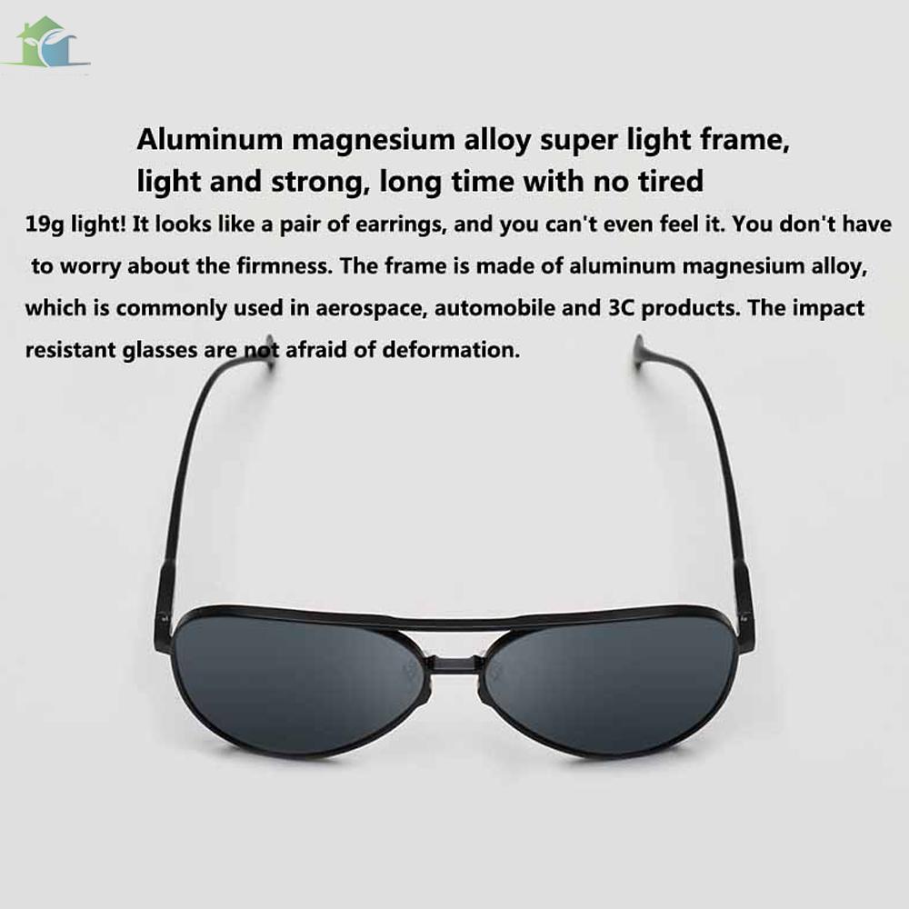 YOUP   Mijia Polarized Sunglasses Unisex UV400 Sport Sunglasses Ultra Lightweight Ideal for Driving or Sports Activity Grey