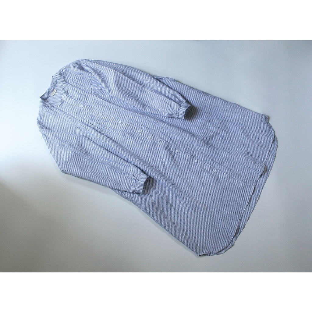 Đầm linen sơ mi cổ trụ - NAOKI DRESS - by Tháng Năm
