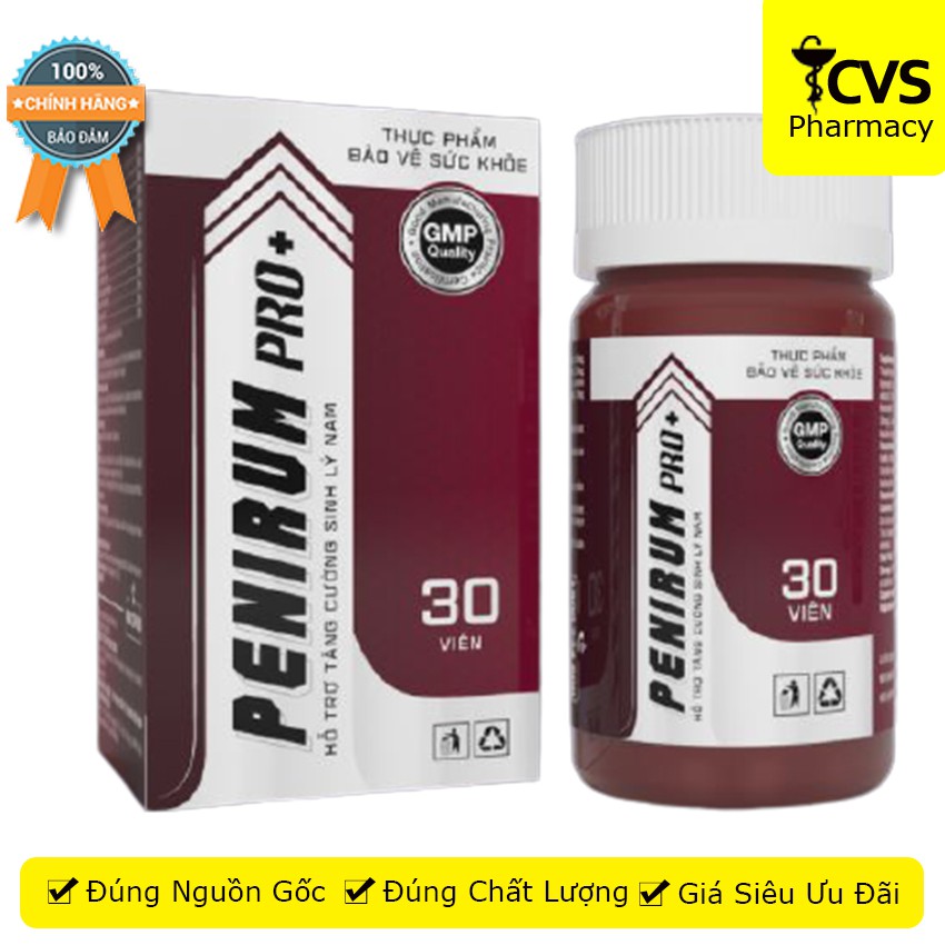 PENIRUM PRO+ hỗ trợ cải thiện sinh lý nam giới 30v - Cvspharmacy