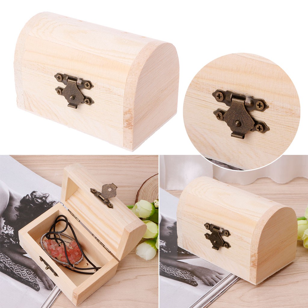 Hộp gỗ đựng trang sức / đồ trang điểm đa năng tiện dụng