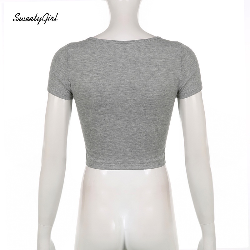 Áo Thun Tay Ngắn Cổ Tròn Đính Nơ 2022 Thời Trang Quyến Rũ Cho Nữ