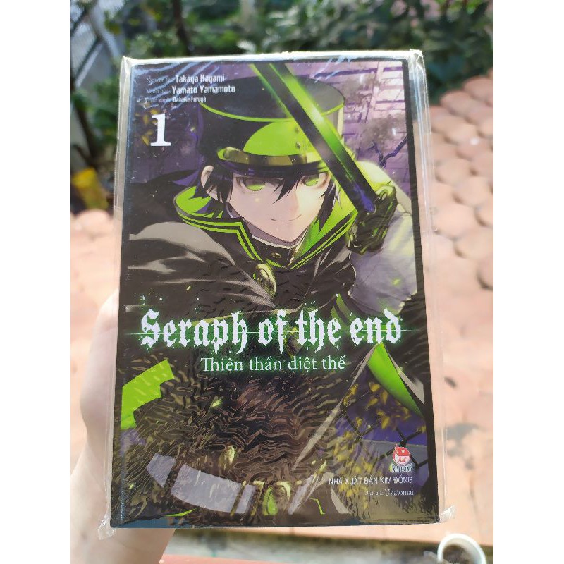 Combo Thiên thần diệt thế (Seraph of the end) tập 1+2 (tặng kèm Yu-Gi-Oh tập 34 còn seal)