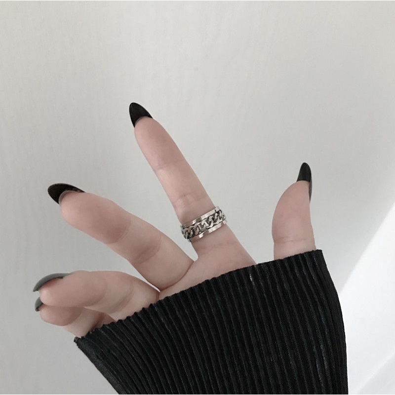 Nhẫn unisex thiết kế độc đáo phong cách Hàn Quốc Nhật Bản