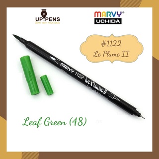Bút brush viết calligraphy hai đầu Marvy 1122 - Màu xanh lá (Leaf Green - 48)