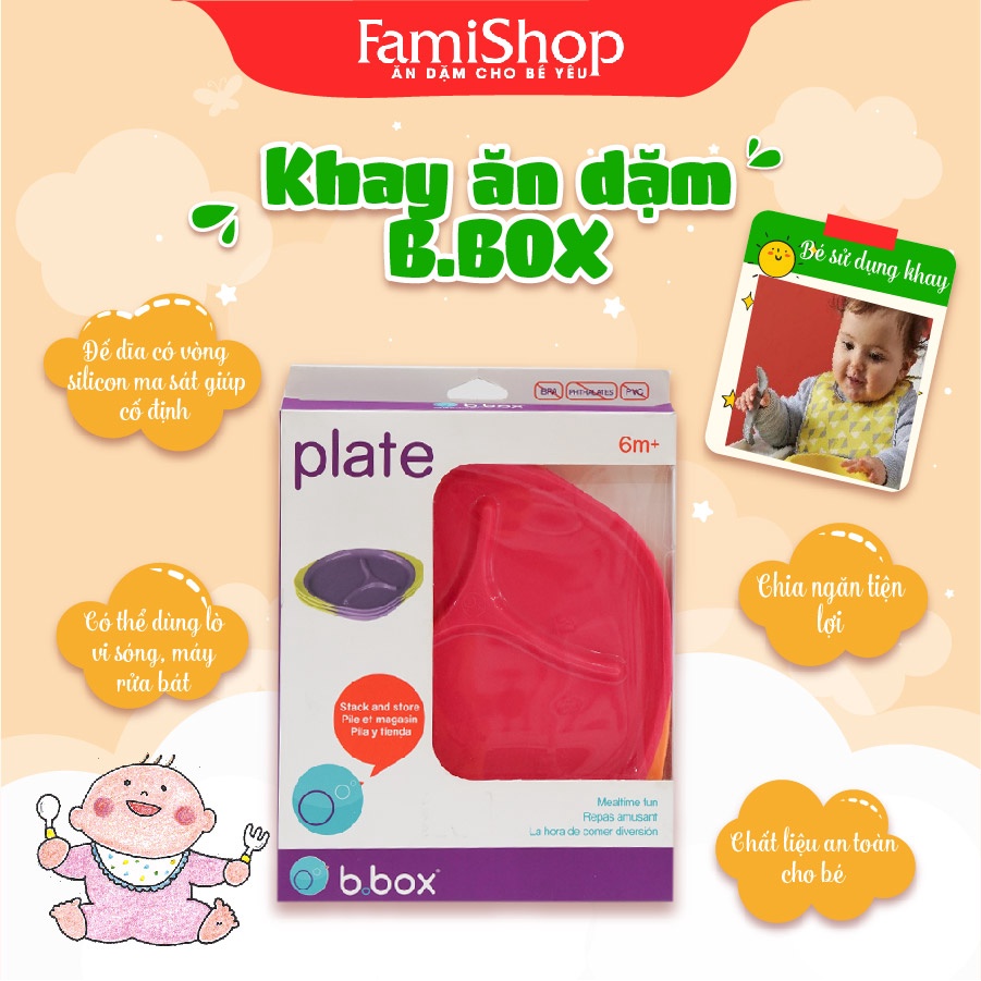 FamiShop Khay ăn dặm cho bé B.Box