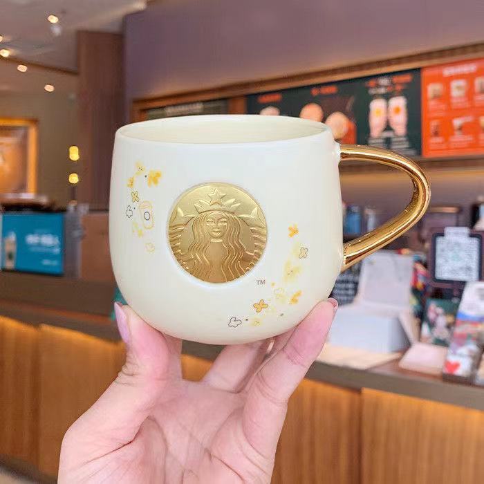 Starbucks Cốc Uống Cà Phê Bằng Gốm Sứ Cao Cấp