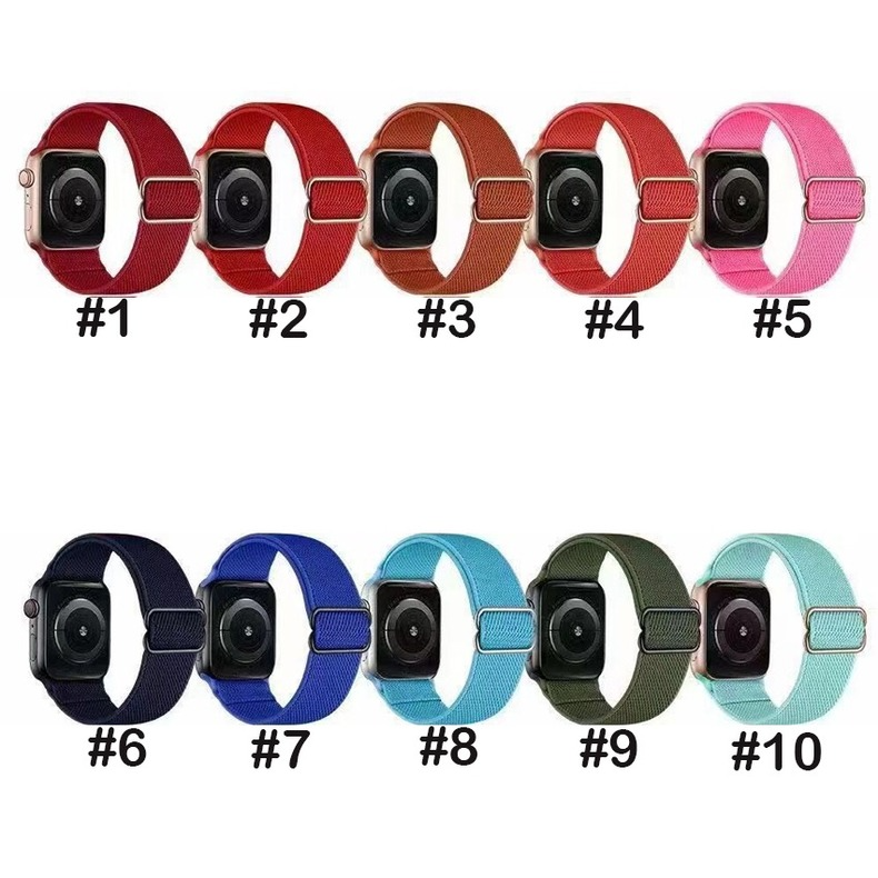 Dây Đeo Nylon Co Dãn Cho Đồng Hồ Iwatch Series Se 6 5 4 3 2 1 44mm 40mm 38mm 42mm