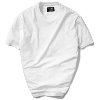 Áo thun trơn Uni nam trắng cotton nhiều màu