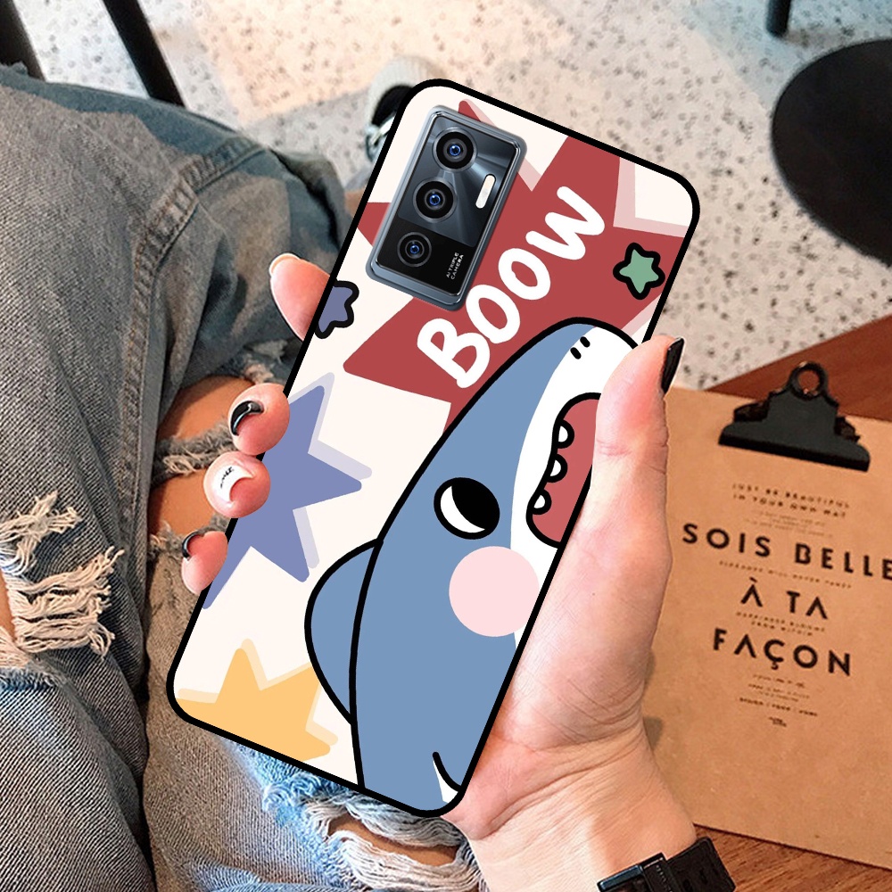 Ốp Vivo V23e in hình cá mập, khủng long dễ thương, cute (T01 - T06)