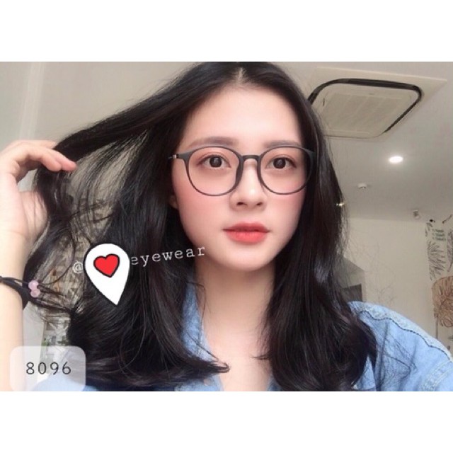 Kính Cận/0 độ Nhựa Mắt Tròn xoe