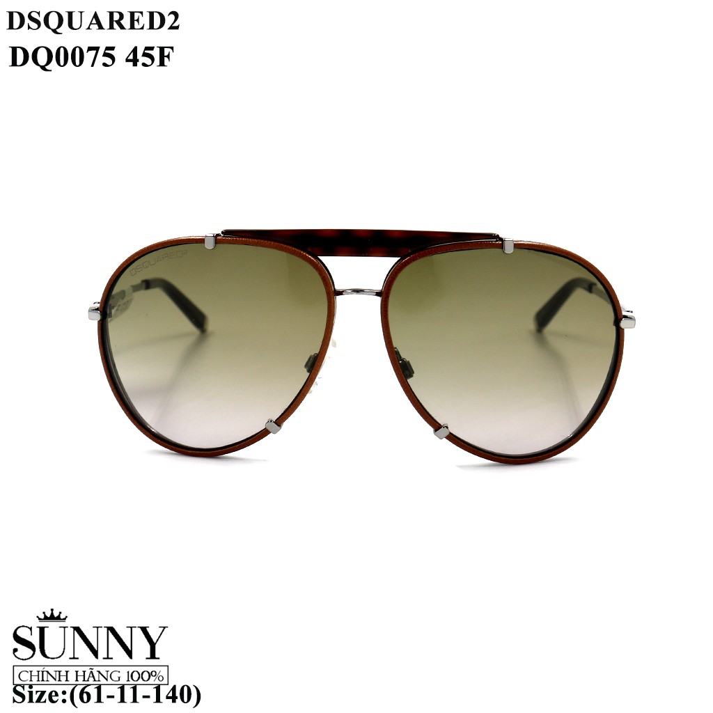 Kính mát nam nữ thời trang Dsquared2 DQ0075 nhiều màu chính hãng, thiết kế dễ đeo bảo vệ mắt