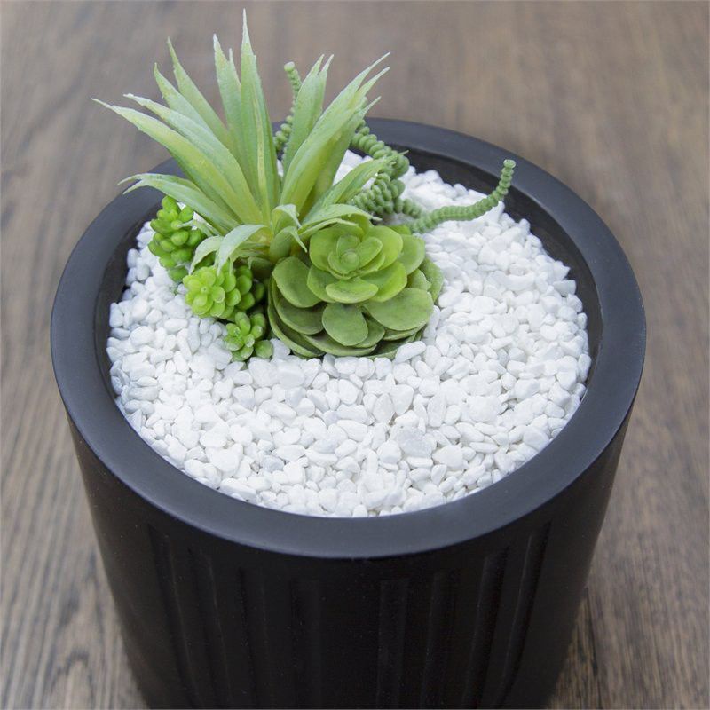 Sỏi trắng trang trí sân vườn, sỏi trang trí bể cá size 2-4cm túi 1kg