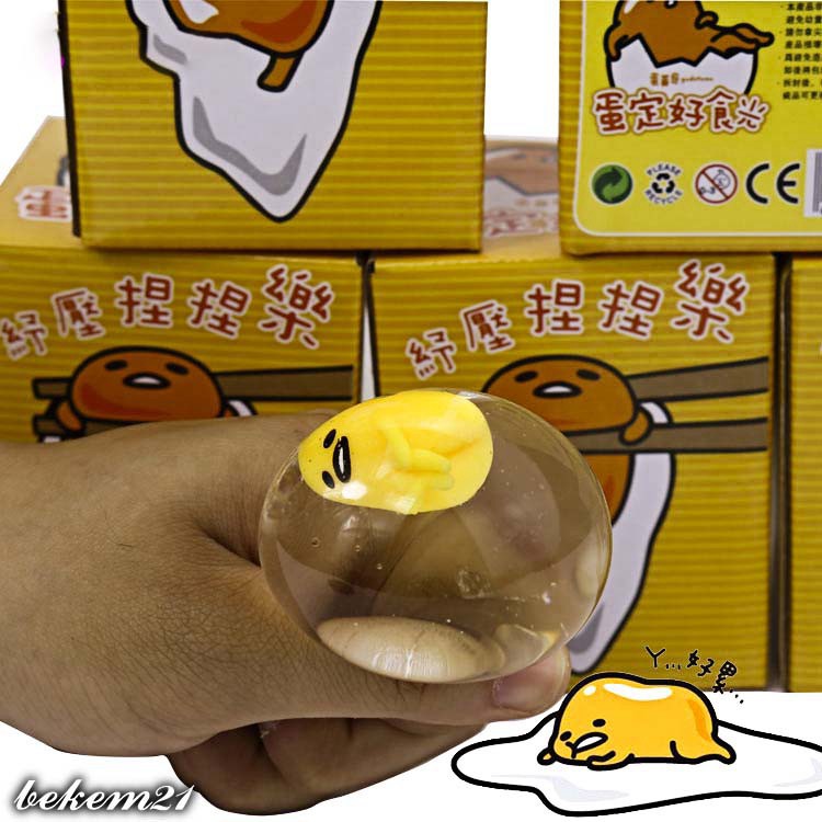 GUDETAMA SQUIShY trút giận trứng biến thái trứng gà trút giận mochi slime squishy