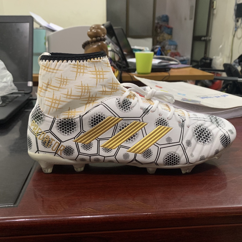 Giày Đá Bóng Sân Cỏ Tự Nhiên Cao Cổ Predator SS1, Ôm Chân Khâu Full Đế