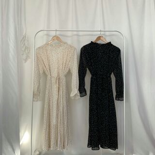 🐽 order taobao 🐽 váy chấm bi vintage