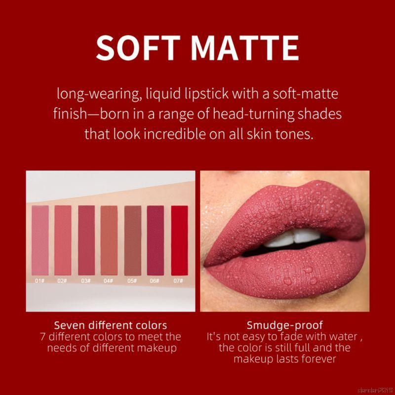 (Hàng Mới Về) Set 7 Son Kem Lì Handaiyan Nhiều Màu Sắc Thời Trang | BigBuy360 - bigbuy360.vn