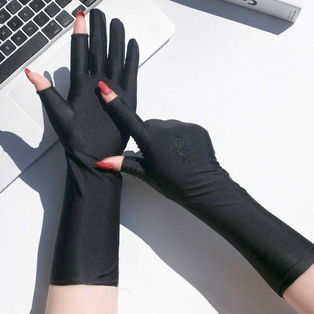 Găng Tay Chống Nắng Thoáng Khí Họa Tiết Hoa Thời Trang Mùa Hè Cho Nữ