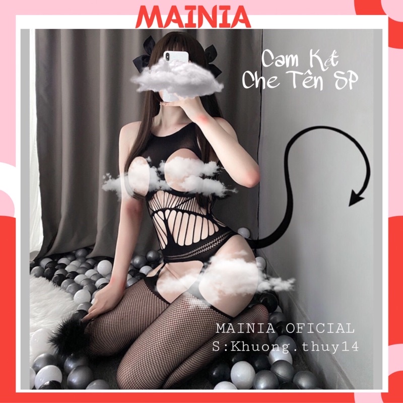 Bộ Đồ Ngủ Full Lưới Sexy Ôm Body Siêu Co Giãn Gợi Cảm Mainia Shop
