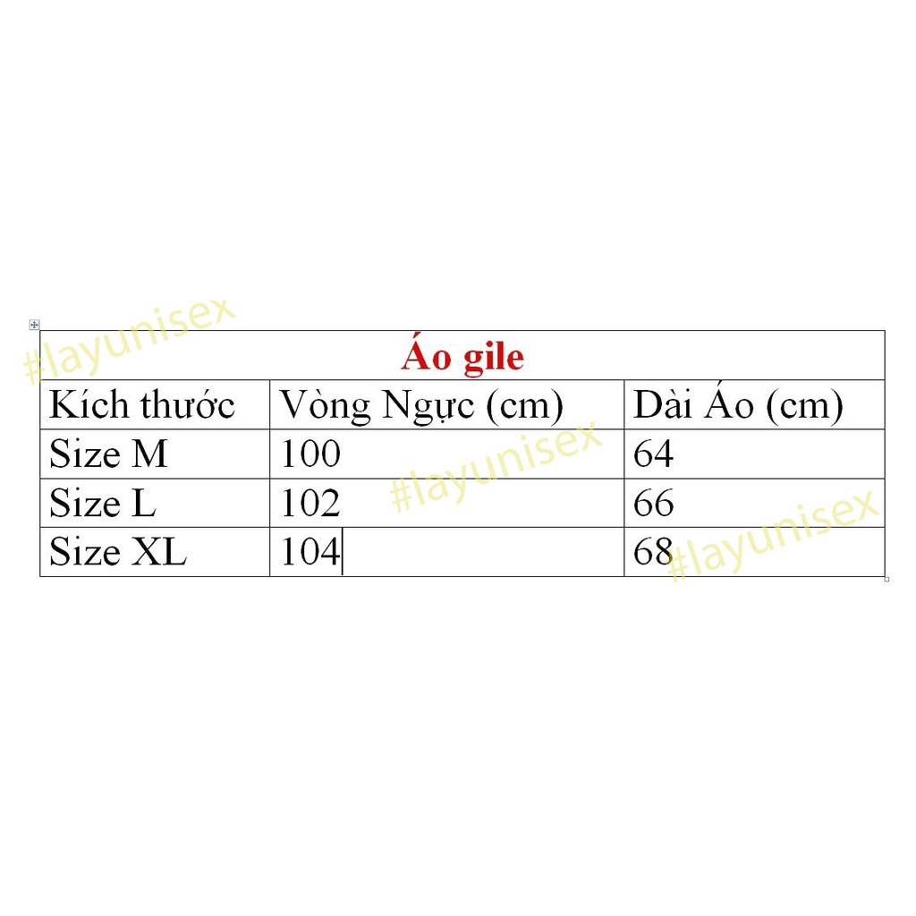 Áo gile nam nữ form rộng unisex (Có bigsize 2XL,3XL) | BigBuy360 - bigbuy360.vn