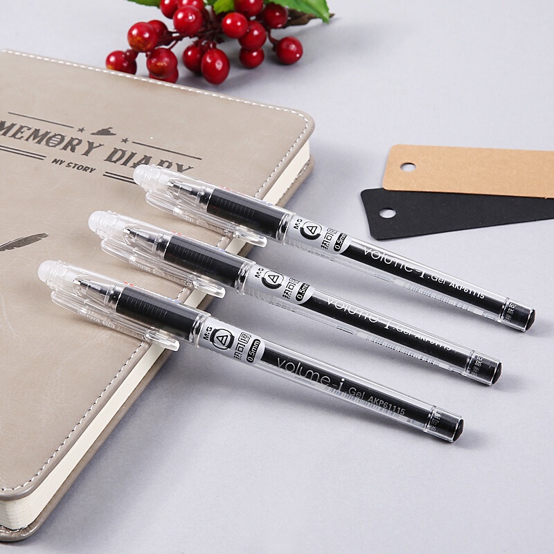 Bút mực gel nước xóa được M&G AKP61115 ngòi 0.5mm I Bút 61115 có ruột 3020  thay thế