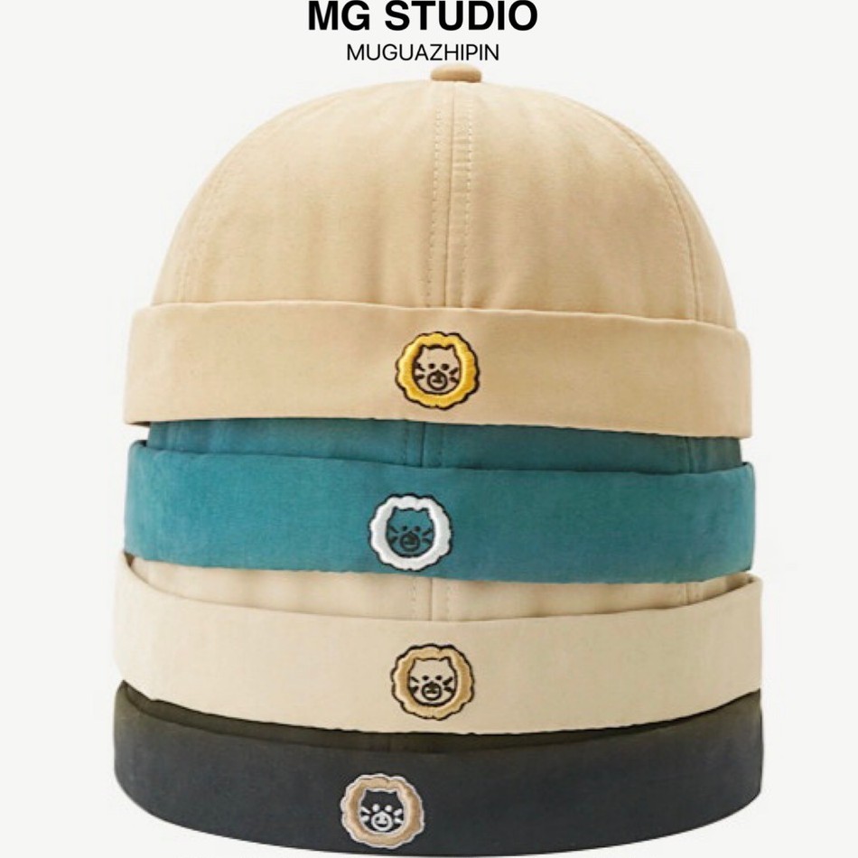 Mũ Beret MG STUDIO Thêu Hình Sư Tử Nhỏ Dễ Thương