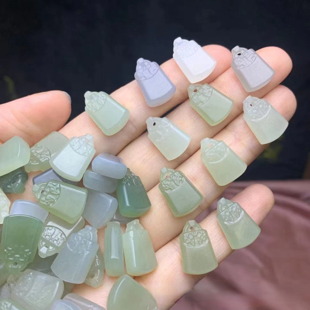 Mặt Dây Chuyền Hình Ổ Khóa Đá May Mắn DIY