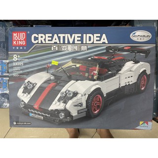 Đồ chơi xếp hình Non Lego Mould King 13105 Siêu xe Pagani mui trần