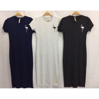 ĐẦM BODY THUN GÂN TAY NGẮN