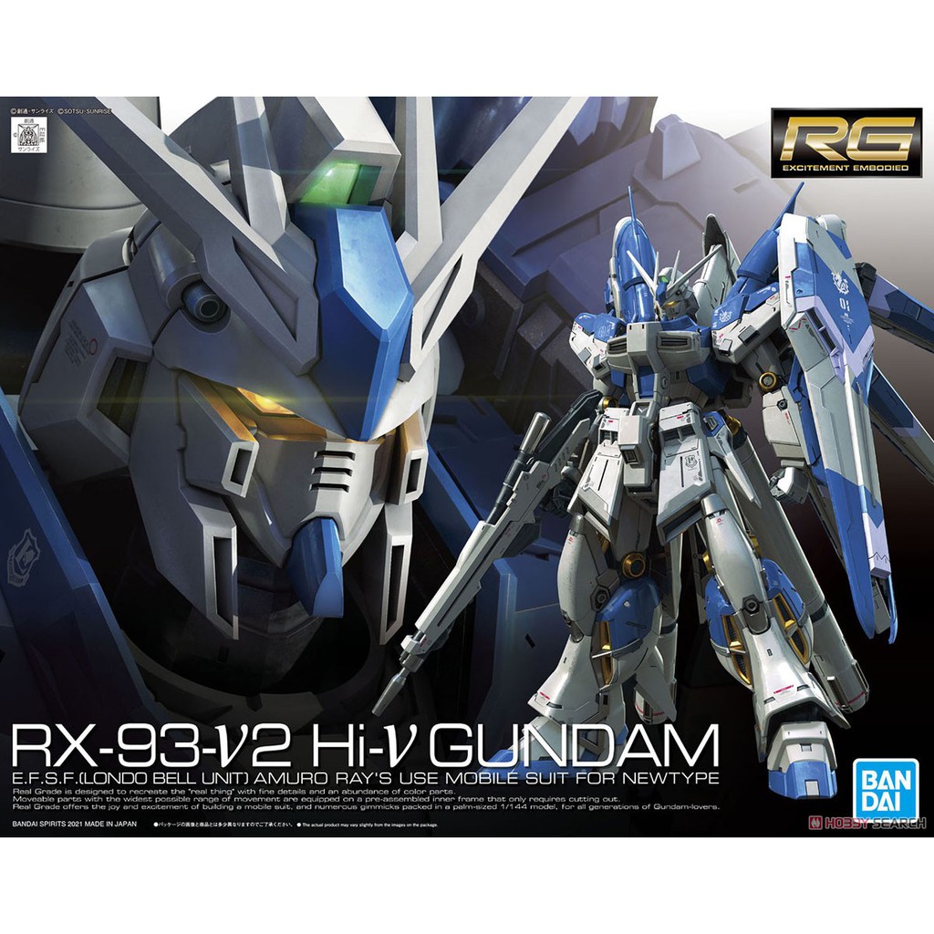 Mô Hình Gundam Bandai RG 36 Hi Nu Gundam 1/144 Mobile Suit Gundam