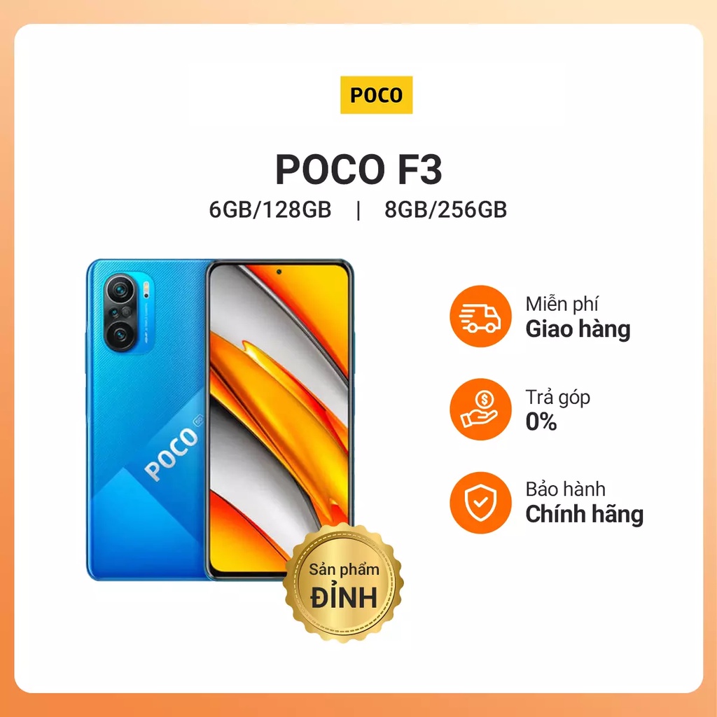 Điện thoại POCO F3 (6GB | 128GB) Chip Snapdragon 870