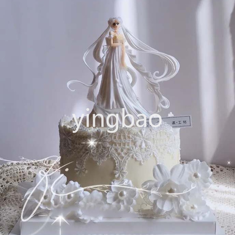 Hoạt Hình Mô Hình Thủy Thủ Mặt Trăng Trang Trí Bánh Kem