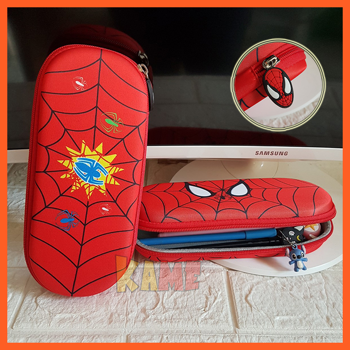 [Ảnh thật] HCM - Hộp bút đỏ người nhện hoạt hình