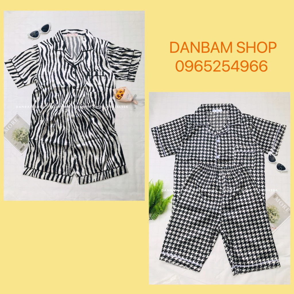 Pyjama nam nữ - Đồ mặc nhà mùa hè chất lụa bóng sang trọng