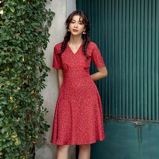 OLV - Đầm hoa Jolie in Red