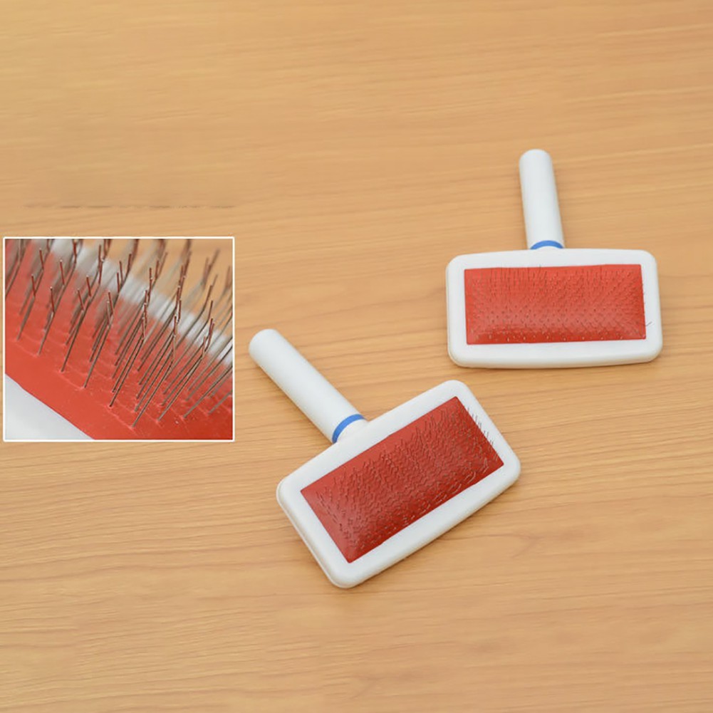 Lược chải lông massage cho thú cưng tay cầm dài tiện lợi