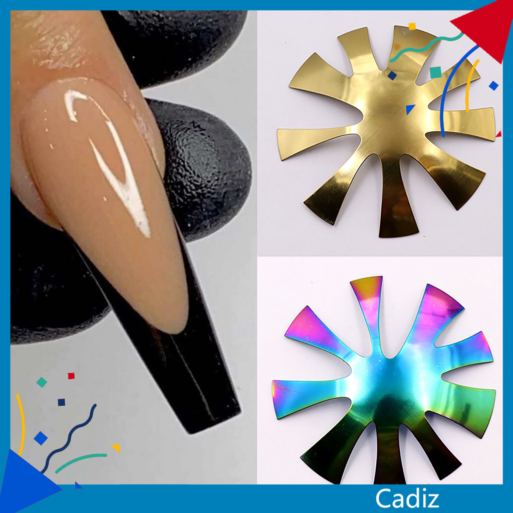 [Hàng mới về] Khuôn Trang Trí Móng Tay Nghệ Thuật Chất Liệu Thép Không Gỉ