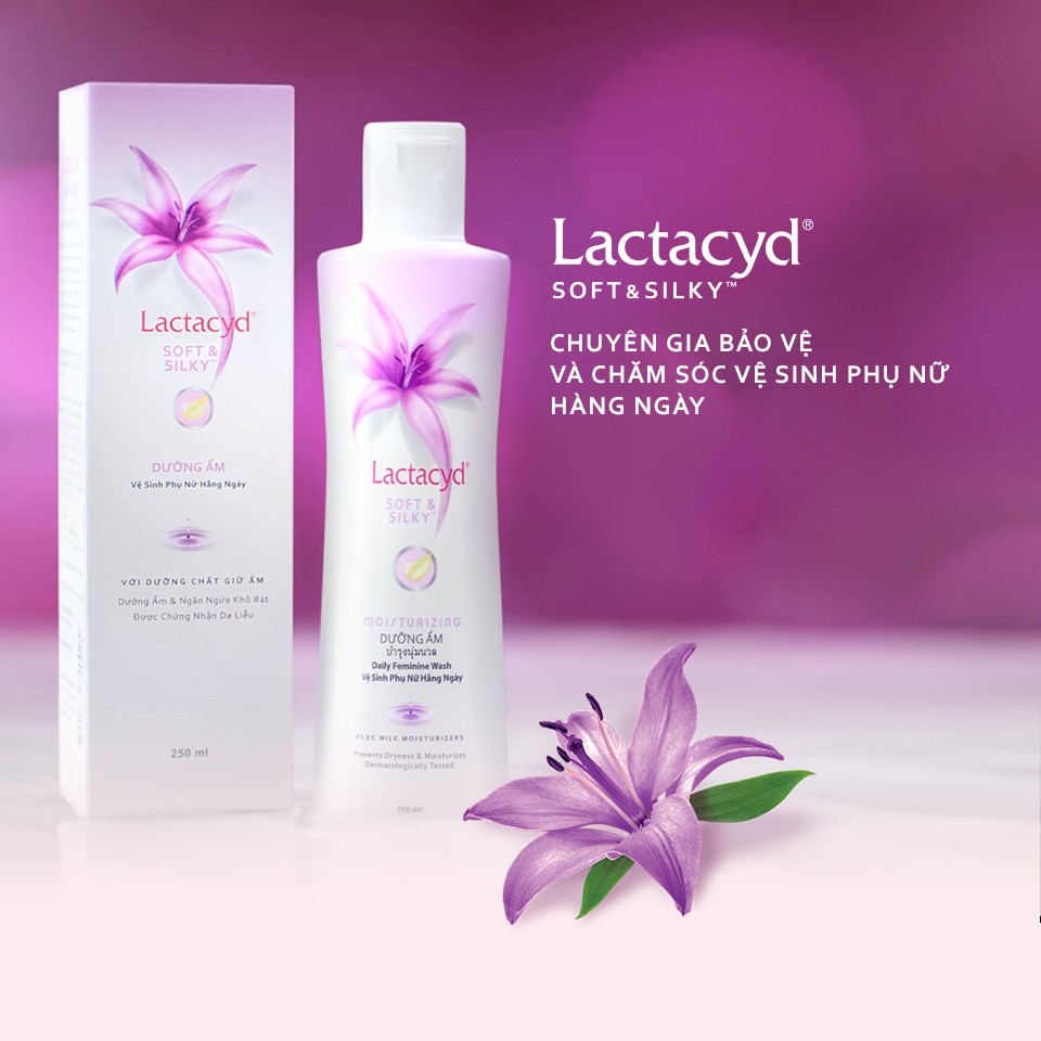 Dung Dịch Vệ Sinh Lactacyd Soft & Silky - Dưỡng ẩm, cân bằng sinh lý niêm mạc, thơm dịu - yespharmacy