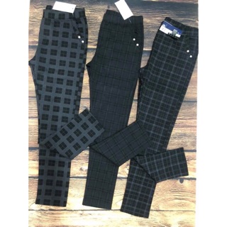 Quần dài cotton sọc cotton lưng thun