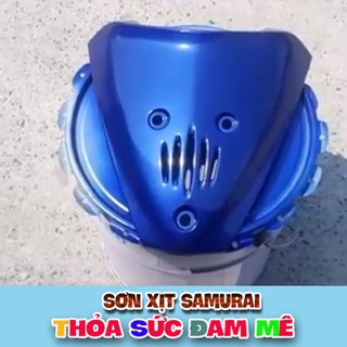 H211 _ Chai sơn xịt sơn xe máy Samurai H211 màu xanh tím