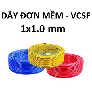 Dây điện đơn mềm - vcsf 1x1.0 mm2 - cadisun chính hãng
