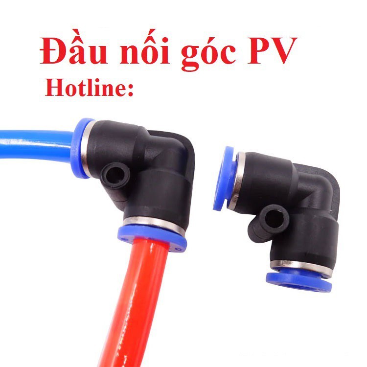 [Đơn tối thiểu 30k] Đầu nối nhanh PV, góc nối nhanh khí nén, phun sương